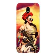 ЗСУ Чехлы (TPU) для Samsung Galaxy J7 2017 (J730F европейская версия) – Женщина солдат