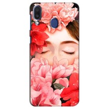 Чехлы (ART) Цветы на Samsung Galaxy M20 (M205) (VPrint) (Глаза в цветах)