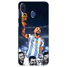 Чохли для Samsung Galaxy M20 (M205) (Leo чемпіон) (AlphaPrint) (Мессі з кубком)