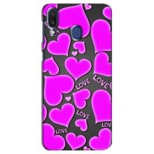 Чехлы для любимой на Самсунг Ґелексі М20 (VPrint) (Pink hearts)