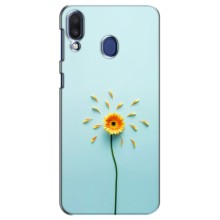 Чехлы с Цветами для Samsung Galaxy M20 (M205) (VPrint) (Желтый цветок)