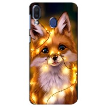 Чохли з картинкою Лисичка для Samsung Galaxy M20 (M205) (VPrint) (Лисичка в гірляндах)