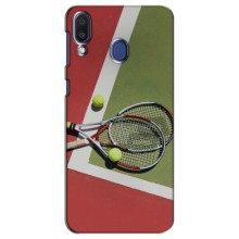 Чехлы с принтом Спортивная тематика для Samsung Galaxy M20 (M205) – Ракетки теннис