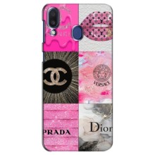 Чехол (Dior, Prada, YSL, Chanel) для Samsung Galaxy M20 (M205) (Модница)