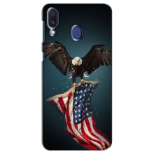 Чехол Флаг USA для Samsung Galaxy M20 (M205) – Орел и флаг