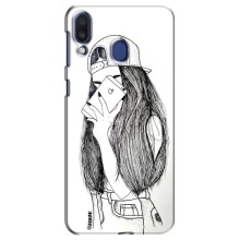 Чохол з друком для Samsung Galaxy M20 (M205) - (Мода) (AlphaPrint) (Фото дівчини)