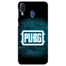 Чеjхол PUBG для Самсунг Ґелексі М20 (AlphaPrint) (Лого PUBG)
