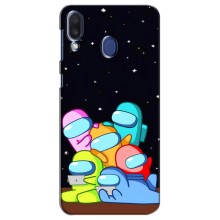 Чохли Амонг Ас для Samsung Galaxy M20 (M205) (AlphaPrint) (Скіни в космосі)