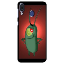 Чехол с картинкой "Одноглазый Планктон" на Samsung Galaxy M20 (M205) (Стильный Планктон)