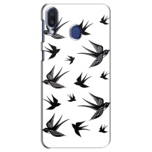 Чохол з пташками на Samsung Galaxy M20 (M205) (VPrint) (Ластівки)