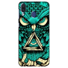 Чохол з пташками на Samsung Galaxy M20 (M205) (VPrint) (Сова з оком)