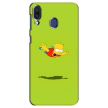 Чjхол з Сімпсонами для Samsung Galaxy M20 (M205) (VPrint) (Барт Сімпсон)