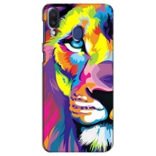 Чохол з картинкою ЛЕВ для Samsung Galaxy M20 (M205) (VPrint) (Яскравий Лев)