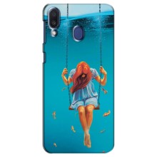 Чехол Стильные девушки на Samsung Galaxy M20 (M205) – Девушка на качели