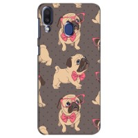 Чехол (ТПУ) Милые собачки для Samsung Galaxy M20 (M205) – Собачки Мопсики