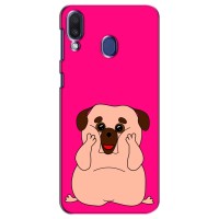Чехол (ТПУ) Милые собачки для Samsung Galaxy M20 (M205) – Веселый Мопсик