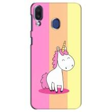 Чехол Unicorn на Samsung Galaxy M20 (M205) (Радужный Единорог)