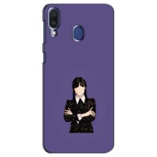 Чохли Венсдей на Samsung Galaxy M20 (M205) Уенсдей (AlphaPrint) (Венздей у чорному)