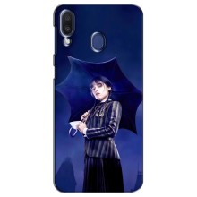 Чохли Венсдей на Samsung Galaxy M20 (M205) Уенсдей (AlphaPrint) (Венздей з парасолькою)