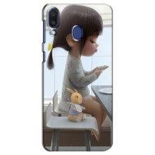 Девчачий Чехол для Samsung Galaxy M20 (M205) (Девочка с игрушкой)