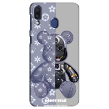 Крутые Чехлы Луи Виттон для Samsung Galaxy M20 (M205) (AlphaPrint) (Робот Мишка)