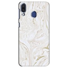 Мраморний чехол на Samsung Galaxy M20 (M205) (VPrint) (Білий мрамор)