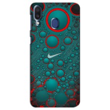 Силиконовый Чехол на Samsung Galaxy M20 (M205) с картинкой Nike – Найк зеленый
