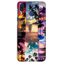Силіконовий чохол з КАРТИНКАМИ літо для Samsung Galaxy M20 (M205) (AlphaPrint) (Літня відпустка)