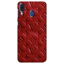 Текстурный Чехол Louis Vuitton для Самсунг M20 – Красный ЛВ