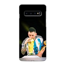 Чехлы для Samsung Galaxy S10e (Leo чемпион) (AlphaPrint) (Кубок Месси)