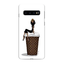 Чехлы Луи Витон для Samsung Galaxy S10e (AlphaPrint - LOUIS VUITTON) (кофе LOUIS VUITTON)