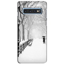 Чехлы на Новый Год Samsung Galaxy S10e – Снегом замело