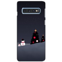 Чехлы на Новый Год Samsung Galaxy S10e (Снеговички)