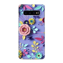 Чехлы с Цветами для Samsung Galaxy S10e (VPrint) (Цветочный дизайн)