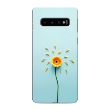 Чехлы с Цветами для Samsung Galaxy S10e (VPrint) (Желтый цветок)