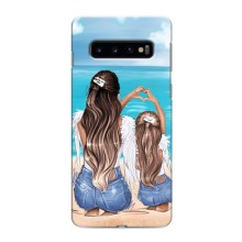 Чехол с печатью для Samsung Galaxy S10e - (Мама с ребенком) (AlphaPrint) – Мама с доченькой