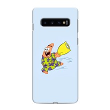 Чехлы с Патриком на Samsung Galaxy S10e – Патрик с подушкой