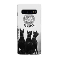 Чехлы VERSACE для Самсунг С10е (PREMIUMPrint) – Доберман Версаче