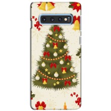 Чехол Новогодняя Елка на Samsung Galaxy S10e – Новогодний принт