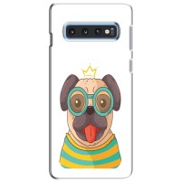 Бампер для Samsung Galaxy S10e с картинкой "Песики" (Собака Король)