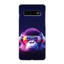 Чехол с Обезьянами Samsung Galaxy S10e - (AlphaPrint) – Стильная обезьяна