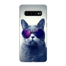 Чехол с принтом для Samsung Galaxy S10e (AlphaPrint) Модные коты – Стильный кот