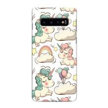 Чехол для Самсунг С10е - (Единорожки - Новинки) (AlphaPrint) (Единорожки)