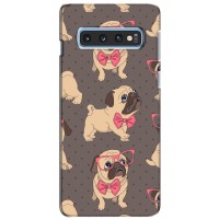 Чехол (ТПУ) Милые собачки для Samsung Galaxy S10e – Собачки Мопсики