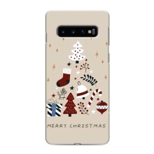 Рождественские Чехлы для Samsung Galaxy S10e (VPrint) (Merry Christmas)