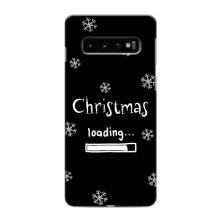 Рождественские, Праздничные Чехлы для Самсунг С10е (Christmas loading)