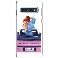 Силиконовый Чехол на Samsung Galaxy S10e с картинкой Стильных Девушек (Девушка на машине)