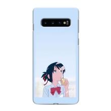 Чехол с персонажами АНИМЕ на Samsung Galaxy s10 Plus – Мицуха