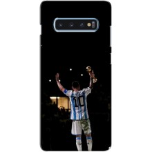 Чехлы Лео Месси Аргентина для Samsung s10 Plus (Лео Чемпион)