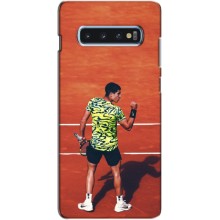 Чохли з прінтом Спортивна тематика для Samsung s10 Plus – Алькарас Тенісист